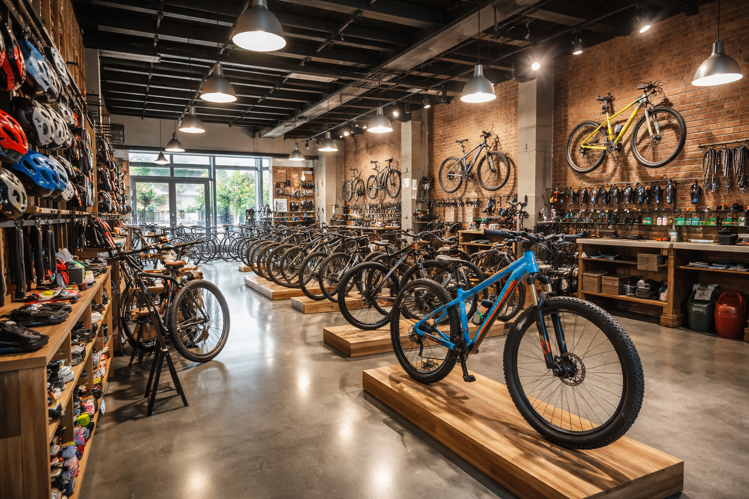 Bike shop interior